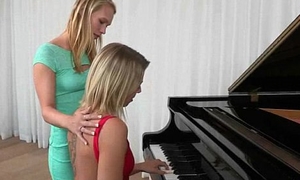 Cute Lovely Lesbos Have Distraction On Camera vid-27