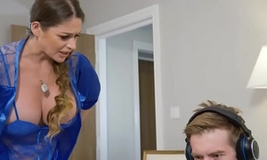 Dominate MILF chick fucked by the brush irritated gamer stepson